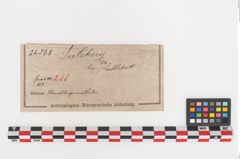 Etiketten zu Bronzeschwertklinge (NHMW-PRAE-024568)